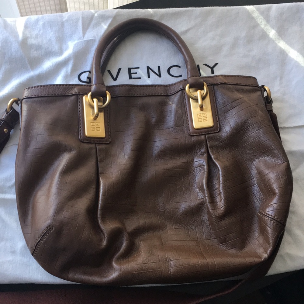 Authentic Givenchy Pleated Convertible tote